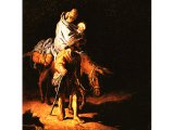 `The Flight into Egypt` by Rembrandt. Panel, 1627. Tours, Mus e des Beaux-Arts.